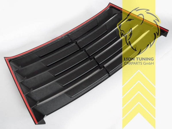 LTG Rear window grille cover louvers louver cat ladder Mercedes W201 190E Black