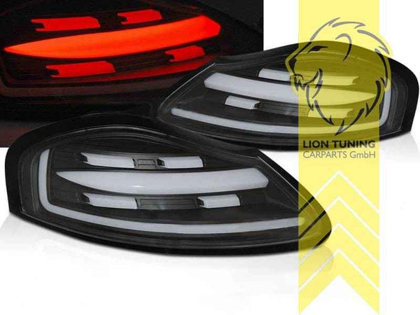 LTG Pair LED Dyna Rear Lights Tail Lamps Porsche Boxster 986 96-04 Black LHD RHD