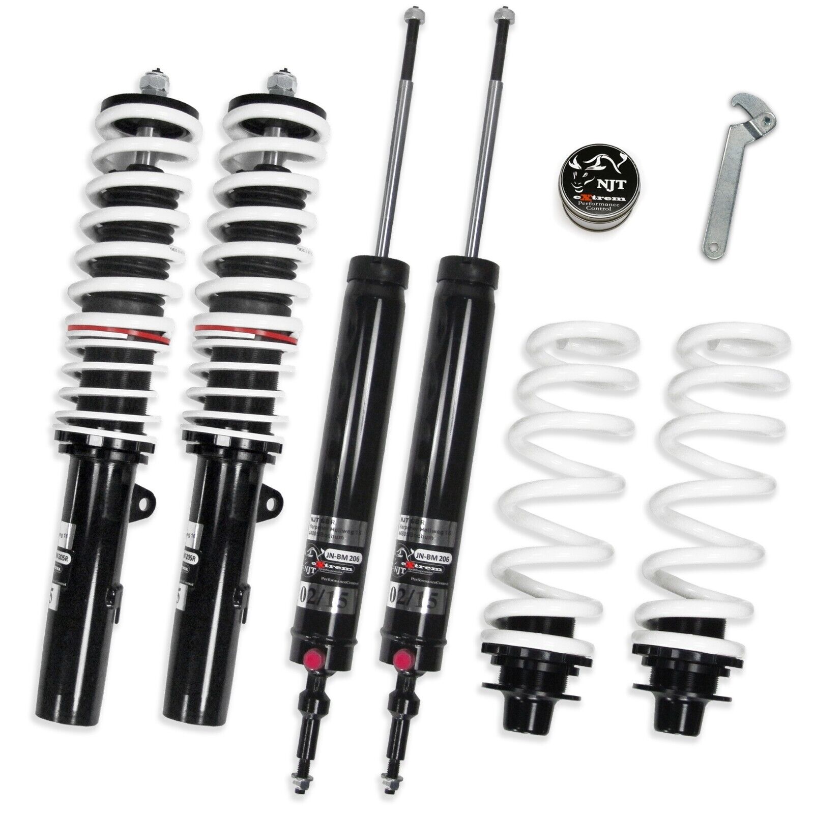 JOM Coilovers NJT eXtrem Coilover Kit BMW 1er E87 04-07 35-65mm Lowering