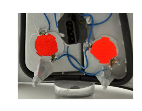 FK Pair Rear Lights BMW 5-Series E34 88-94 white clear red Saloon LHD Tail Lamps