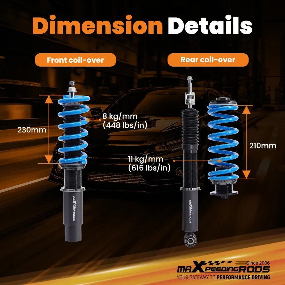 MXPR Pro Performance Lowering Coilovers Suspension Audi A6 C7 2012-2018 QUATTRO