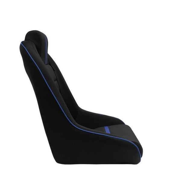 AS x1 Univ Classic RS Black Blue Car Retro Kit Fixed Back Bucket Seat + slides