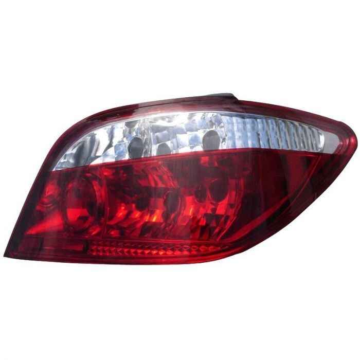 LT Pair REAR LIGHTS Tail Lamps Peugeot 307 01-07 + 3A / C Facelift Red Clear