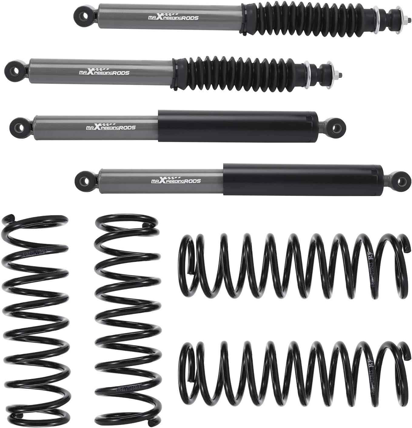 MXPR Coilovers Kit 4Pcs Front & Rear Suspension Lift Kit Shock Suzuki Jimny 2"