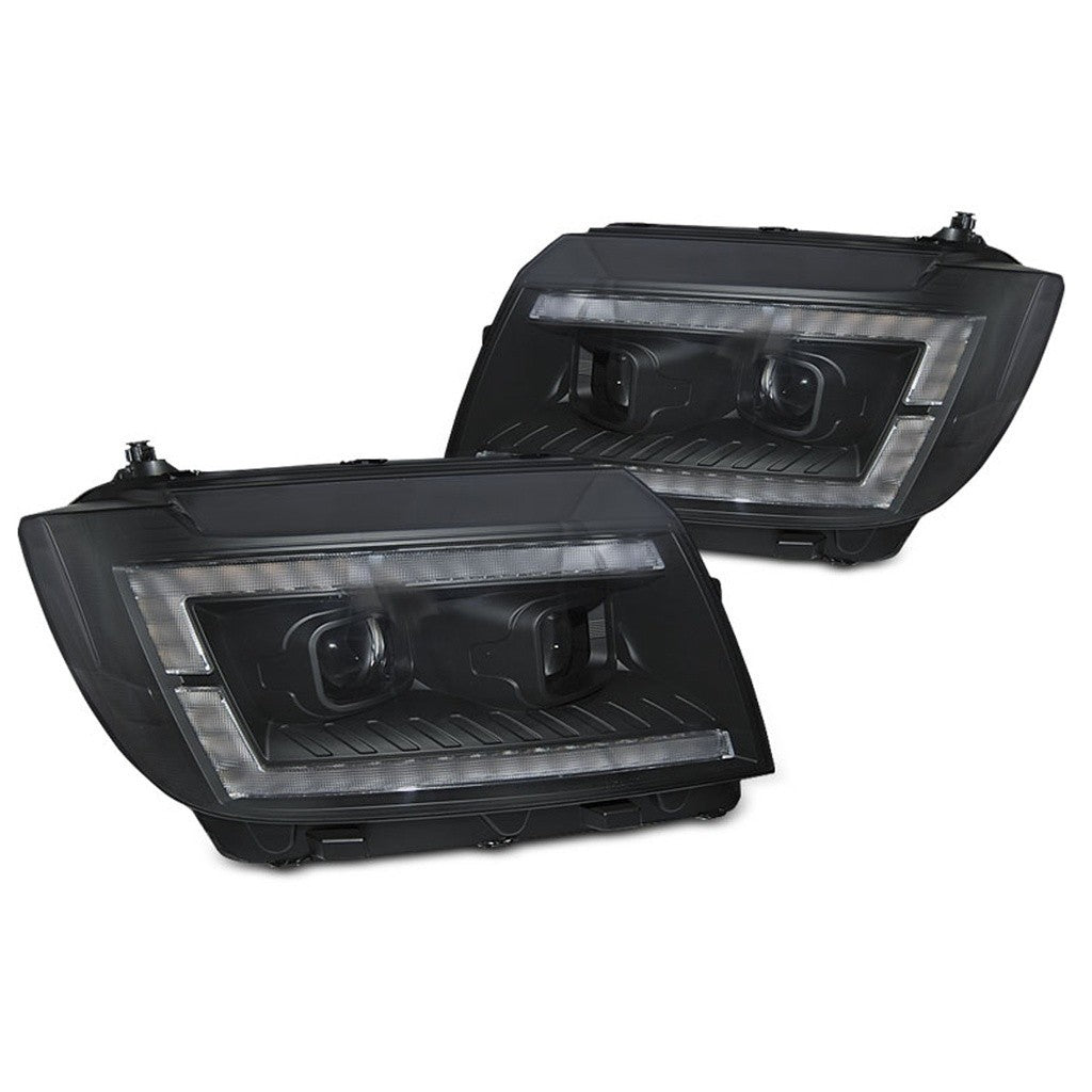 AMCP Pair LED DRL Lightbar Headlights VW CRAFTER 2 SY SX 17+ Van Bus Camper LHD