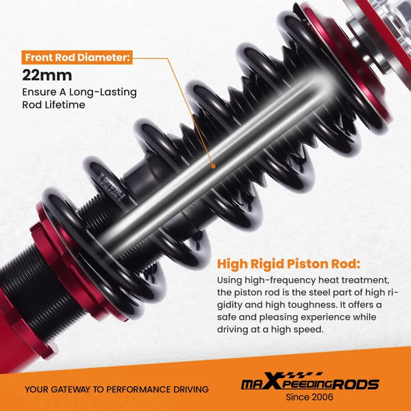 MXPR 24 Level Pro Lowering Coilovers Suspension INFINITI G37 Coupe Sedan RWD