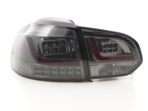 FK Pair VW GOLF MK6 MK 6 08-12 1K LED REAR LIGHTS Lightbar BLACK GTI RHD