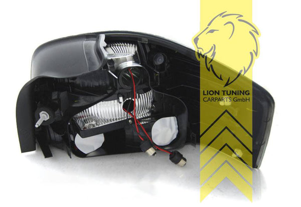 LT Pair LED REAR LIGHTS Lightbar DRL Audi A3 8P 03-08 black smoke LHD