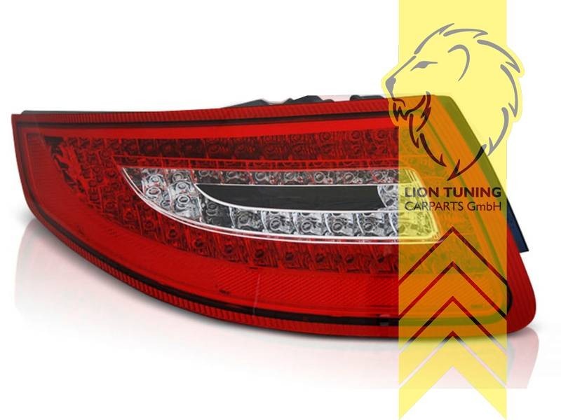 LTG Pair LED Lightbar Rear Lights Lamps Porsche 911 997 04-08 Red LHD