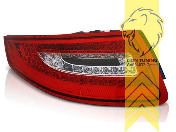 LTG Pair LED Lightbar Rear Lights Lamps Porsche 911 997 04-08 Red LHD