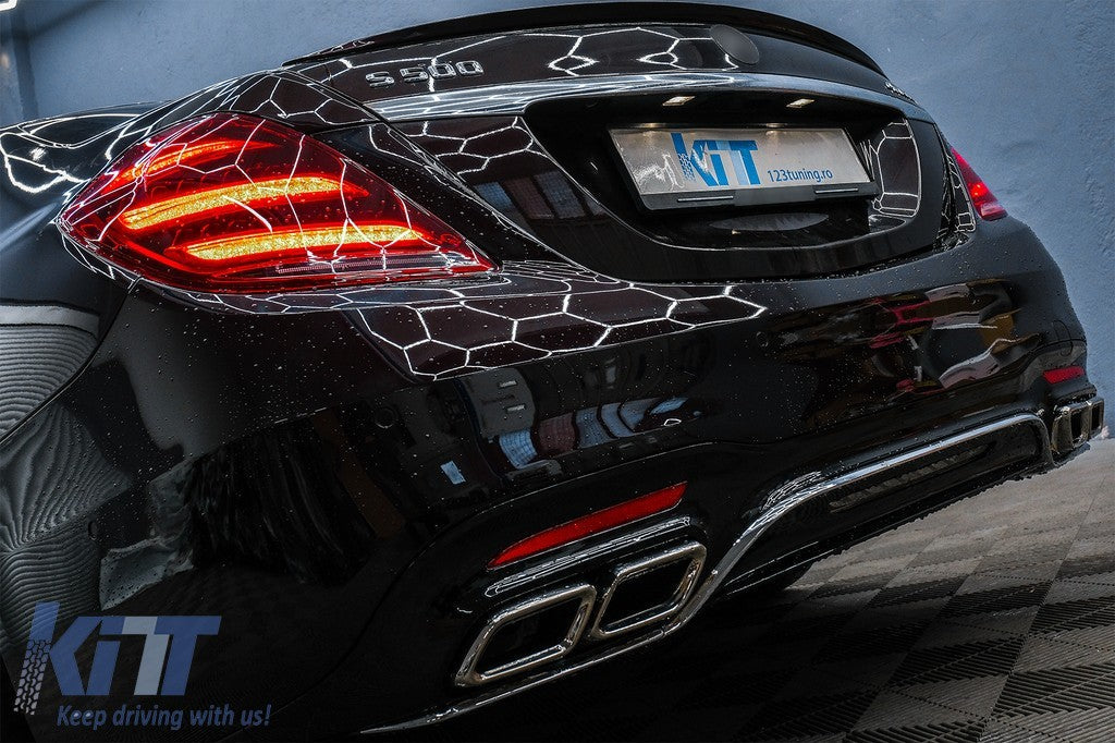 KT Pair LED Sequential Rear Lights Tail Lamps Mercedes S-Class W222 13-17 LHD