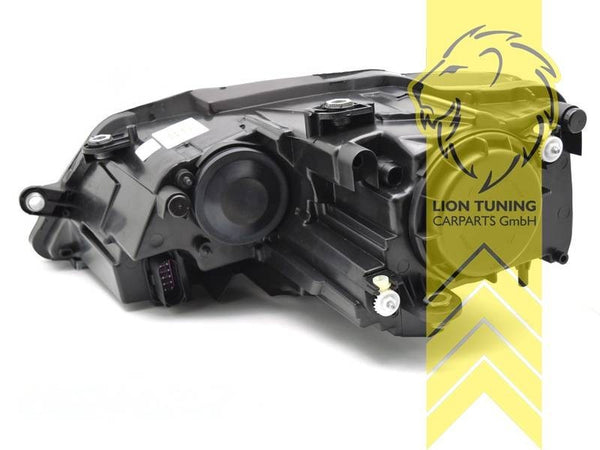 LTG Pair LED DRL Lightbar Headlights VW Jetta 6 162 11-18 black LHD EXPORT ONLY