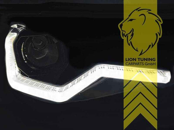 LTG Pair LED DRL Halo Ring Lightbar Headlights BMW 1 Series F20 F21 10-14 LHD
