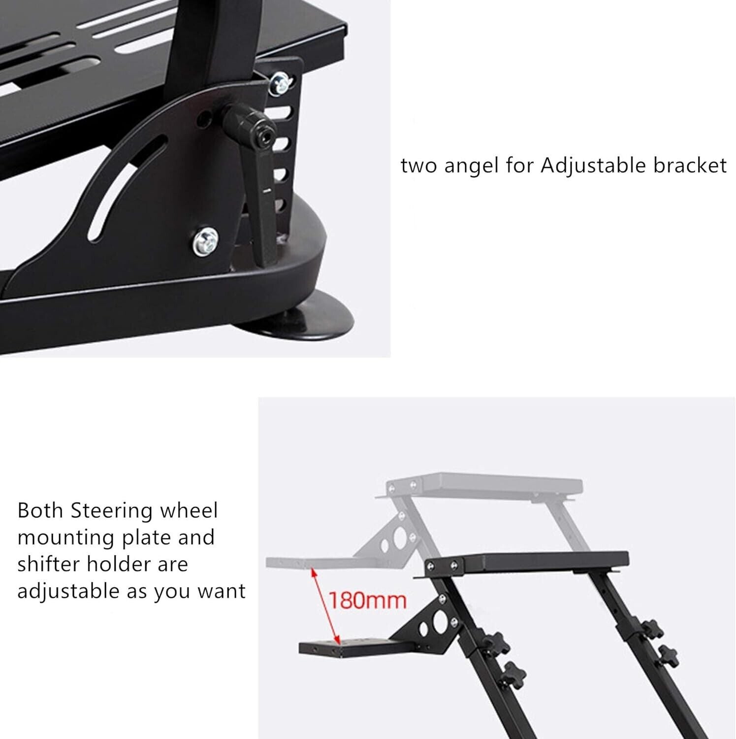 DR 2024 Driving Game Sim Racing Frame Stand for Wheel Pedals Xbox PS PC Console