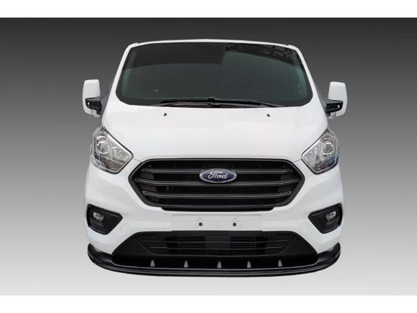 Motordrome Front Bumper Splitter Ford Transit Custom Mk1 Facelift 18-23 Gloss