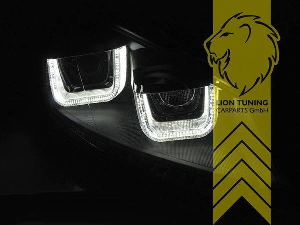 LTG Pair LED DRL Lightbar Headlights VW Golf 7 MK7 5K1 AJ5 517 08-13 Black LHD