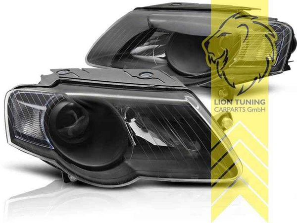 LTG Pair EE Halogen Headlights VW Passat B6 3C 35 05-10 sedan variant black LHD