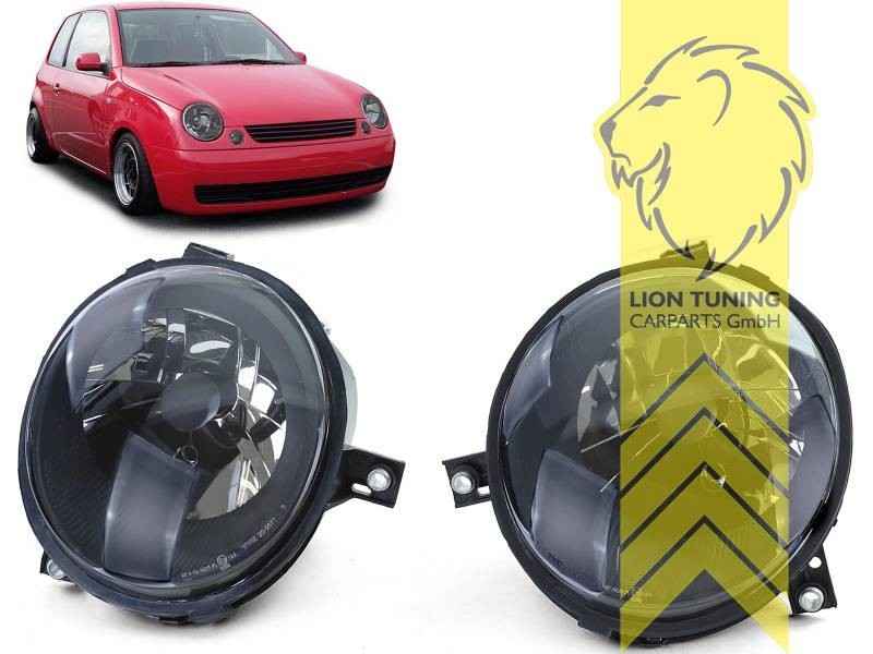 LT Pair Aftermarket Halogen Headlights VW Lupo black LHD 6X1 6E1 98-05 LHD