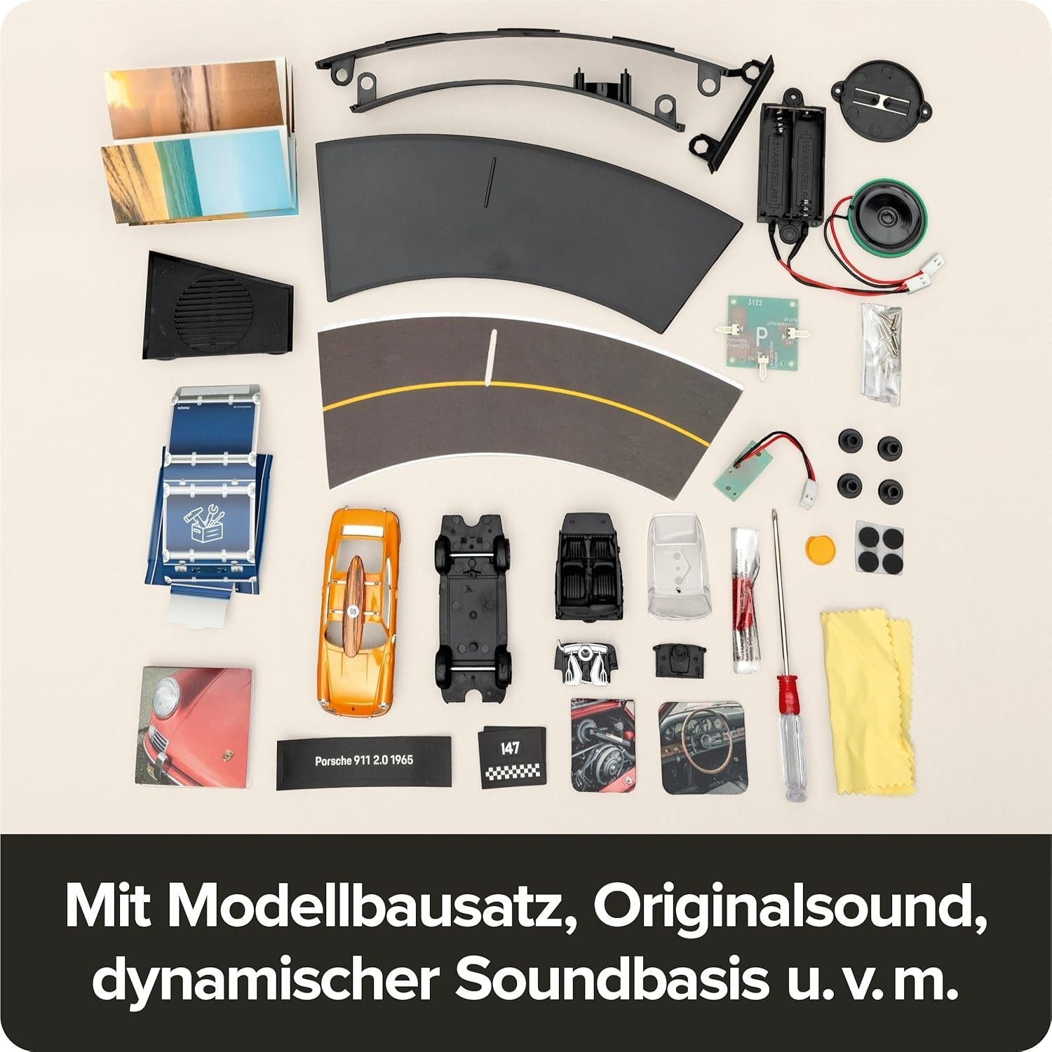 FRANZIS Porsche 911 Surf Collectable Advent Calendar Your Own Desk Model Kit