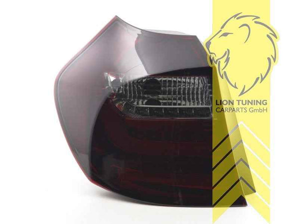 LT LED DRL Lightbar REAR LIGHTS BMW 1 Series E87 03-07 red black smoke LHD