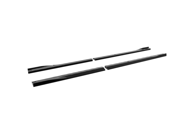 Motordrome Side Skirts Extensions Ford Transit Custom Mk2 L1 VW T7 Gloss Black