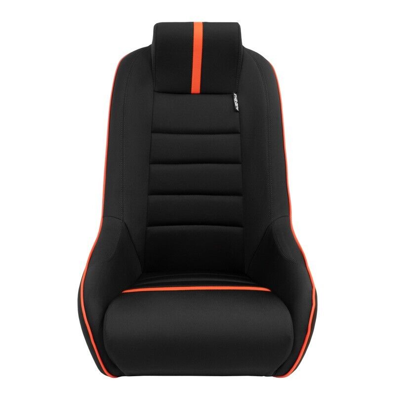 AS x1 Univ Classic RS Black Red Car Kit Fixed Back Bucket Seat + slides