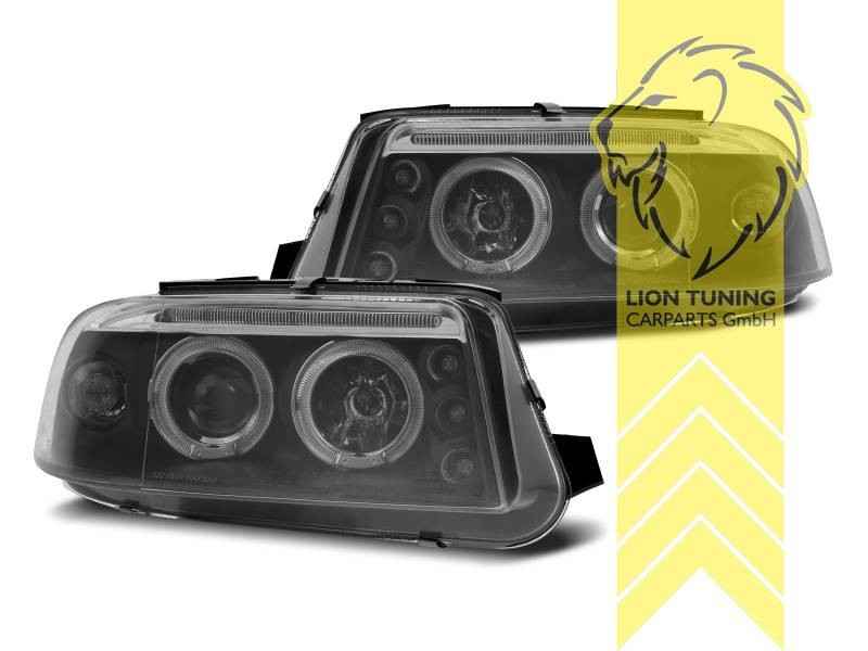 LTG Pair LED DRL Halo Ring Headlights VW Passat B5 3BG Sedan Variant 00-05 LHD