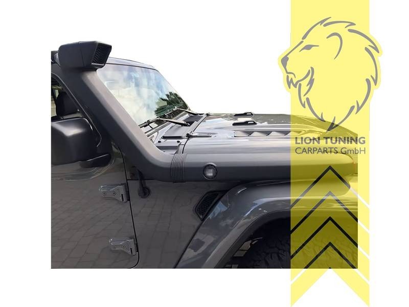 LT ABS Off-road air intake snorkel kit matte black Jeep Wrangler IV JL 2017-Now