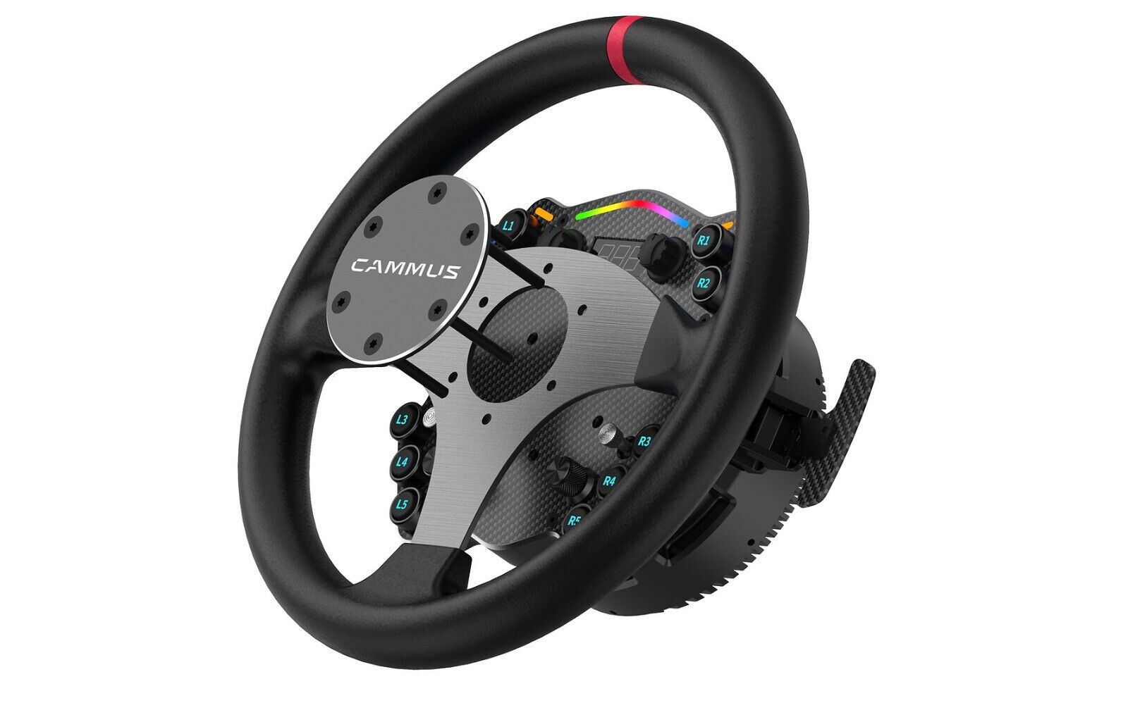 CAMMUS Bundle C12 Steering Wheel + CP5 Pedals + CS5 Clamp BUNDLE - PC Racing Driving Sim Simulator Package Deal