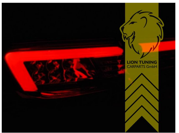 LT Pair LED Lightbar DRL Rear Lights Renault Clio 4 MK4 X98 12-16 red black LHD