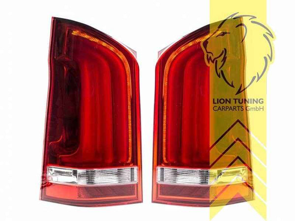 LT Pair LED DRL Rear lights Light Bar Mercedes VITO V-Class Van Bus W447 Red LHD