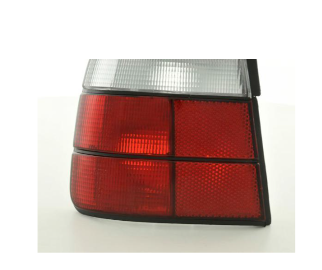 FK Pair Rear Lights BMW 5-Series E34 88-94 white clear red Saloon LHD Tail Lamps
