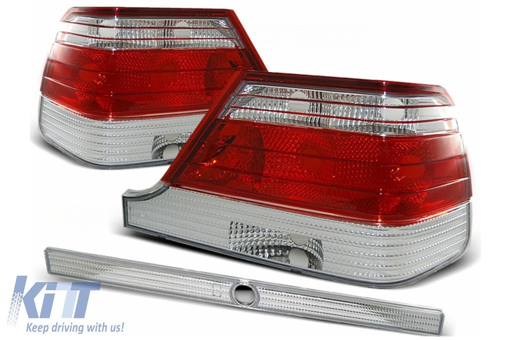 KT Pair Rear Lights Tail Lamps Mercedes S-Class W140 Sedan 95-10.1998 Red LHD