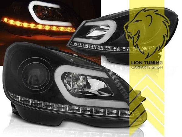 LTG Pair LED DRL Lightbar Headlights Mercedes W204 S204) Facelift 11-15 LHD