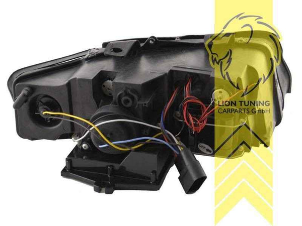 UK LTG Pair LED Halo Angel Eye Headlights Audi A4 B6 8E Sedan Avant 00-04 LHD