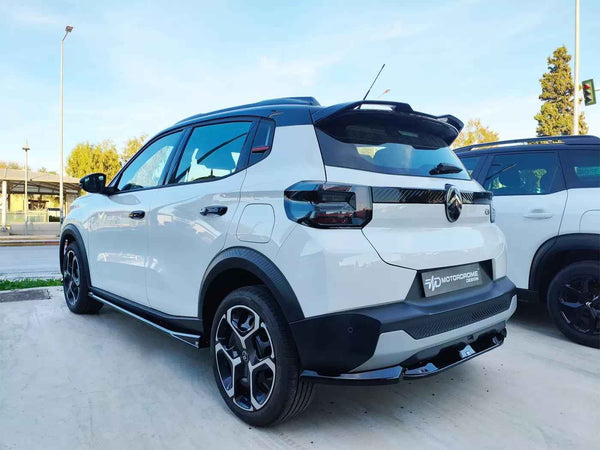 Motordrome Rear Bumper Lower Diffusor Citroen C3 Mk4 Gloss Black