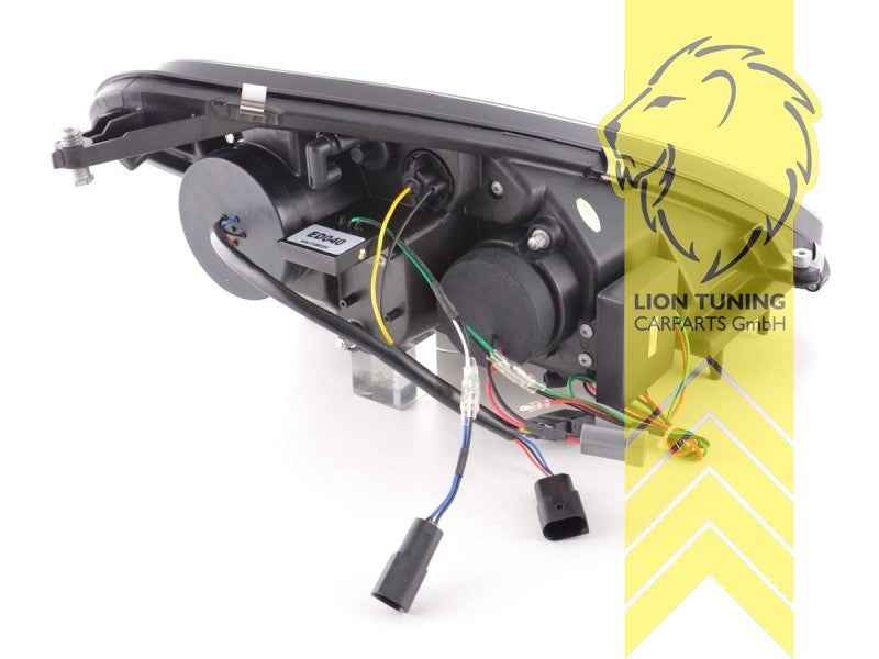 LTG Pair LED DRL Lightbar XENON Headlights Mercedes SLK R171 04-11 black LHD