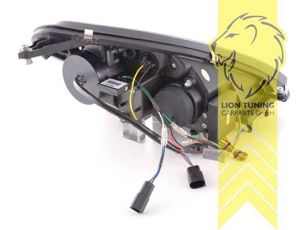 LTG Pair LED DRL Lightbar XENON Headlights Mercedes SLK R171 04-11 black LHD