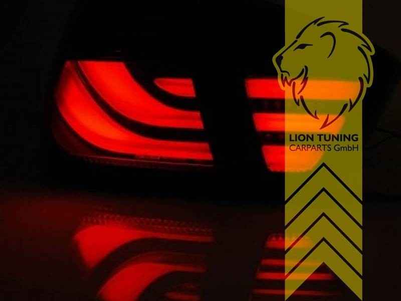 LT LED DRL Lightbar Rear Tail Lights BMW E90 S65 M3 Sedan Black Smoke LHD