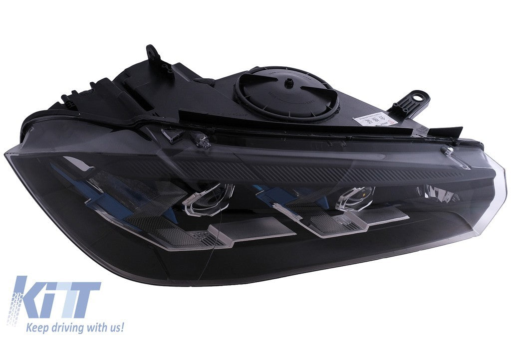 KT LUXE Pair LED HID DRL 4D Headlights BMW X5 F15 13-18 Conversion to G05 LHD