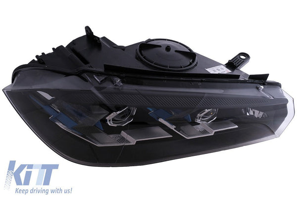 KT LUXE Pair LED HID DRL 4D Headlights BMW X5 F15 13-18 Conversion to G05 LHD