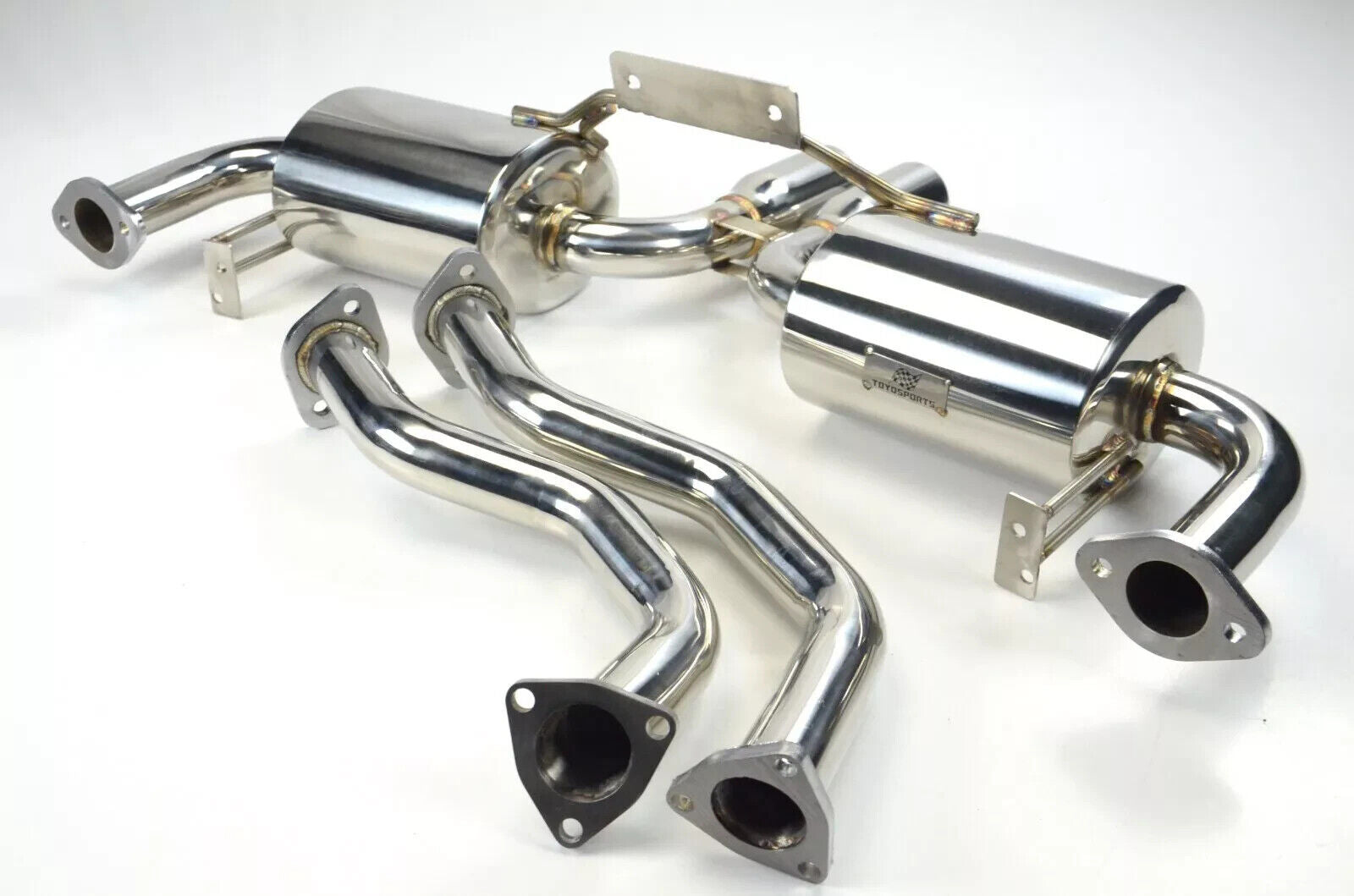 Aftermarket Porsche Boxster / Cayman S 986 / 987 2.7 3.2 S Stainless Steel Dual Exit Sports Exhaust System