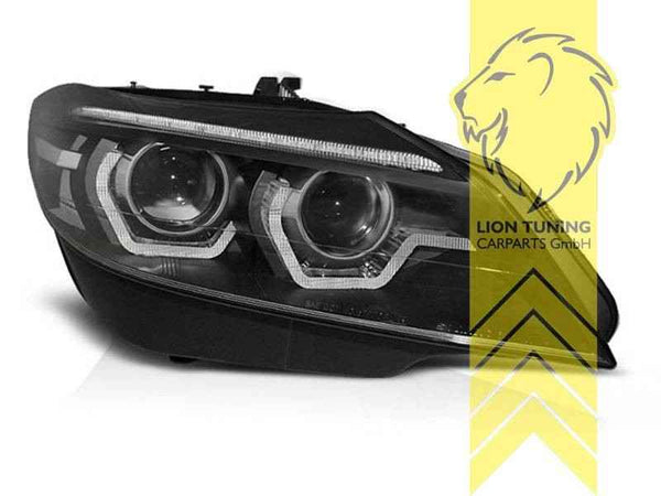 LTG Pair LED DRL Dyna Headlights BMW Z4 E89 Roadster Coupe Black Xenon HID LHD