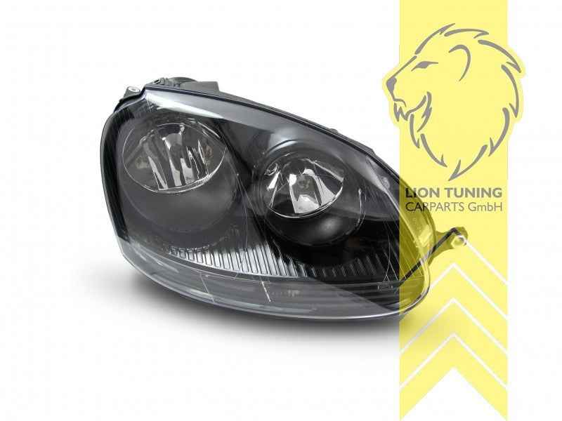 LTG Pair DEPO Halogen Headlights VW Golf 5 1K1 1K5 03-09 sedan Variant black LHD