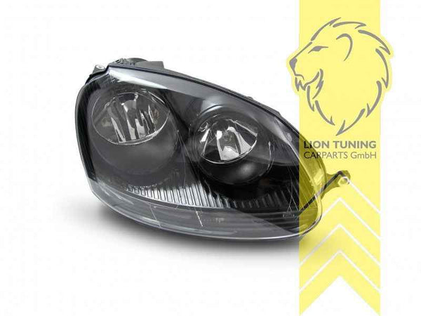 LTG Pair DEPO Halogen Headlights VW Golf 5 1K1 1K5 03-09 sedan Variant black LHD