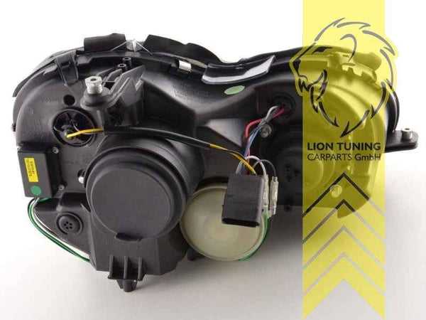 LTG Pair LED DRL Headlights Mercedes CLK C209 A209 02-10 Coupe Cabrio Black LHD