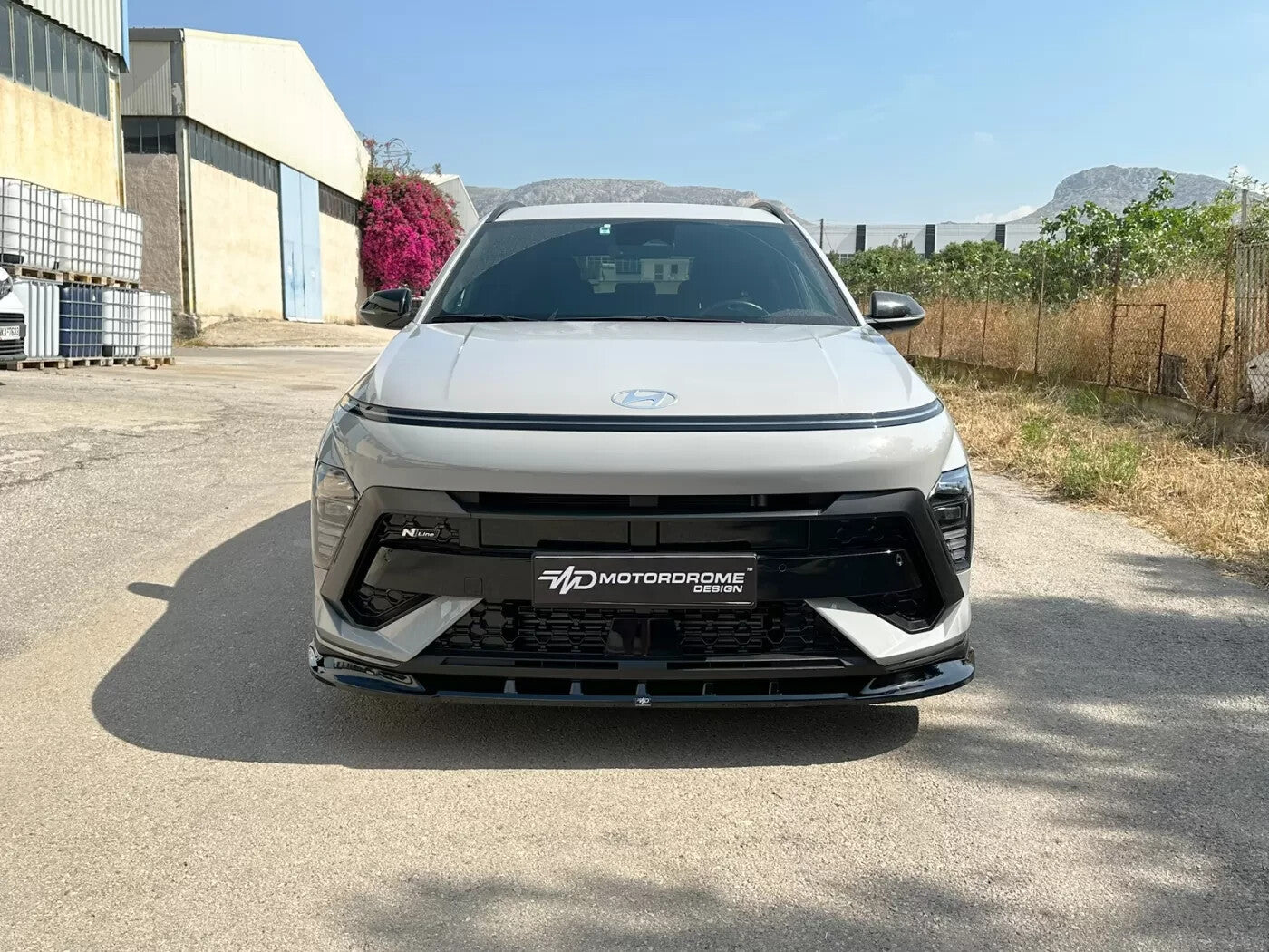Motordrome Front Splitter Diffuser Hyundai Kona N-Line Mk2 Gloss Black