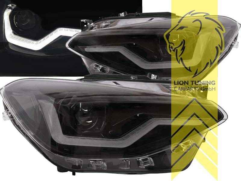 LTG Pair LED DRL Halo Ring Lightbar Headlights BMW 1 Series F20 F21 10-14 LHD