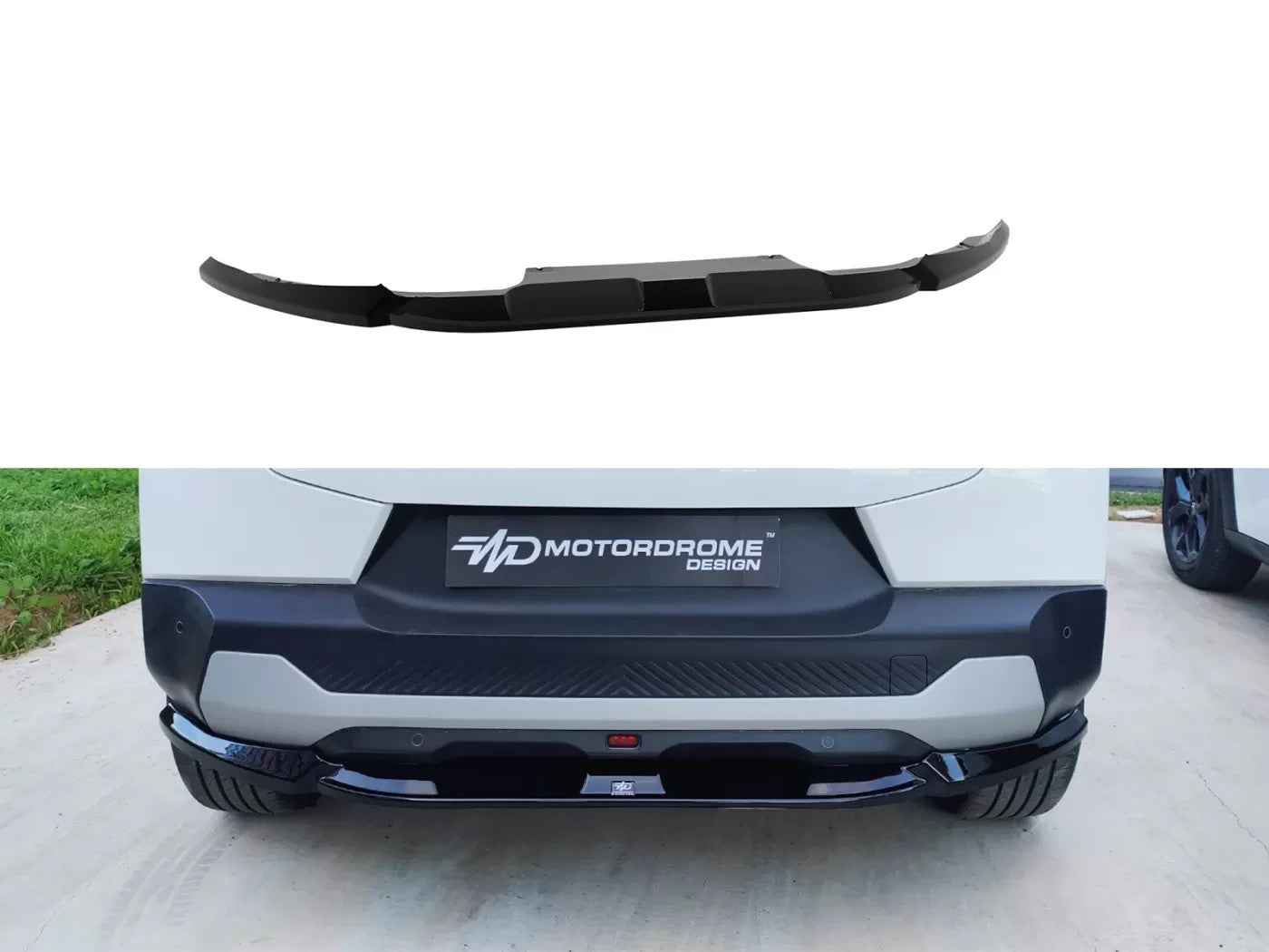 Motordrome Rear Bumper Lower Diffusor Citroen C3 Mk4 Gloss Black