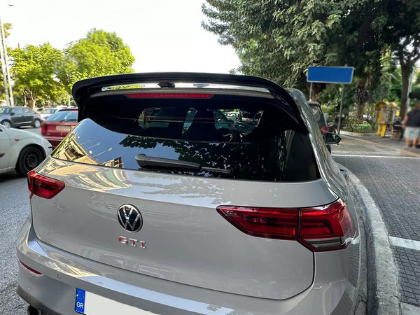 Motordrome Roof Rear Wing Spoiler Golf Mk8 GTI GTI Clubsport R-Line Gloss Black